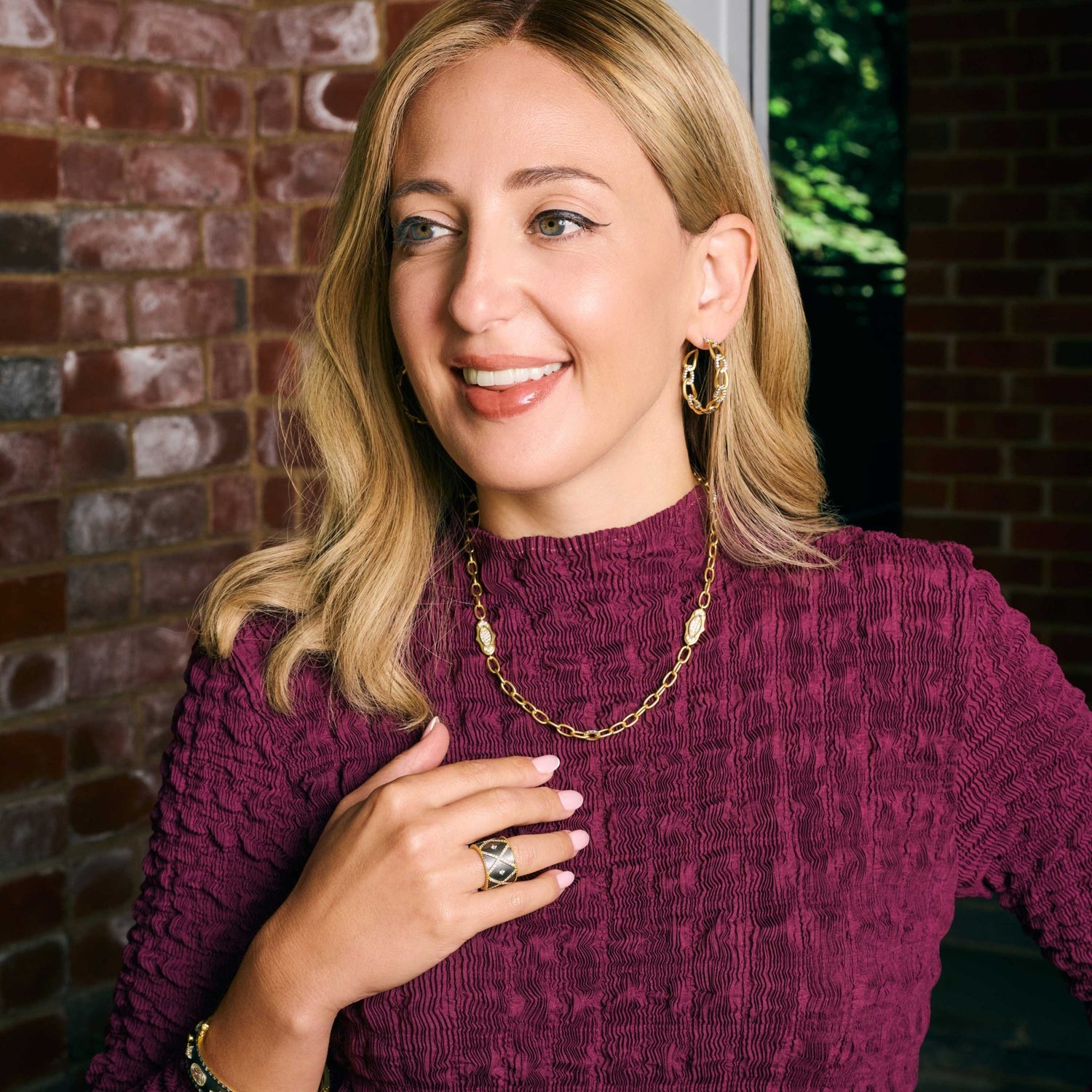 Signature Marquise Station Chain Link Necklace - FREIDA ROTHMAN