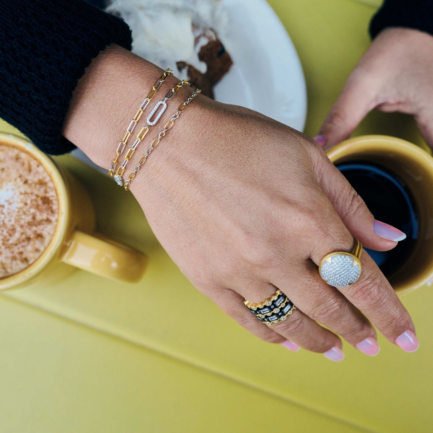 Signature Figaro Chain Link Bracelet - FREIDA ROTHMAN