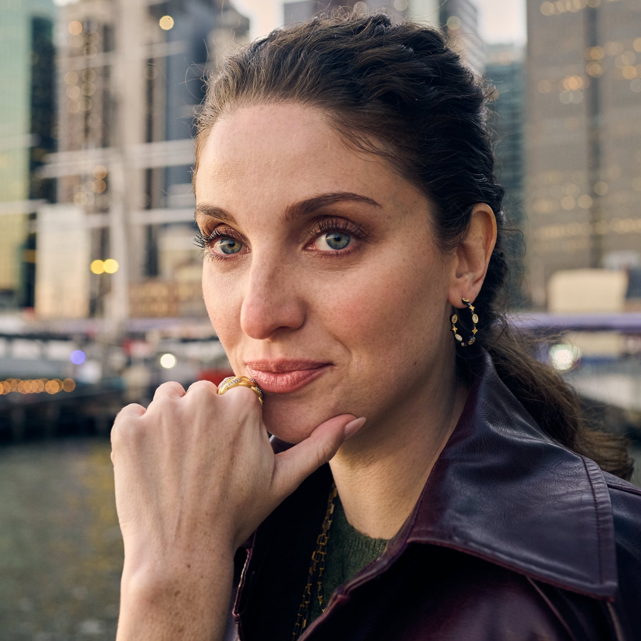 Signature Celestial Oval Hoop - FREIDA ROTHMAN