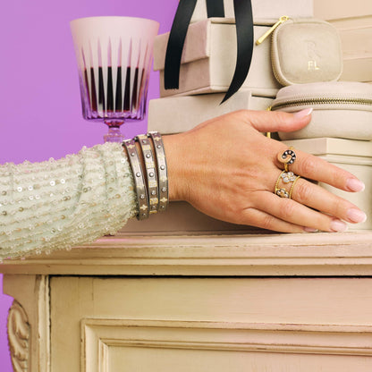 Signature Pavé Grid Bangle - FREIDA ROTHMAN