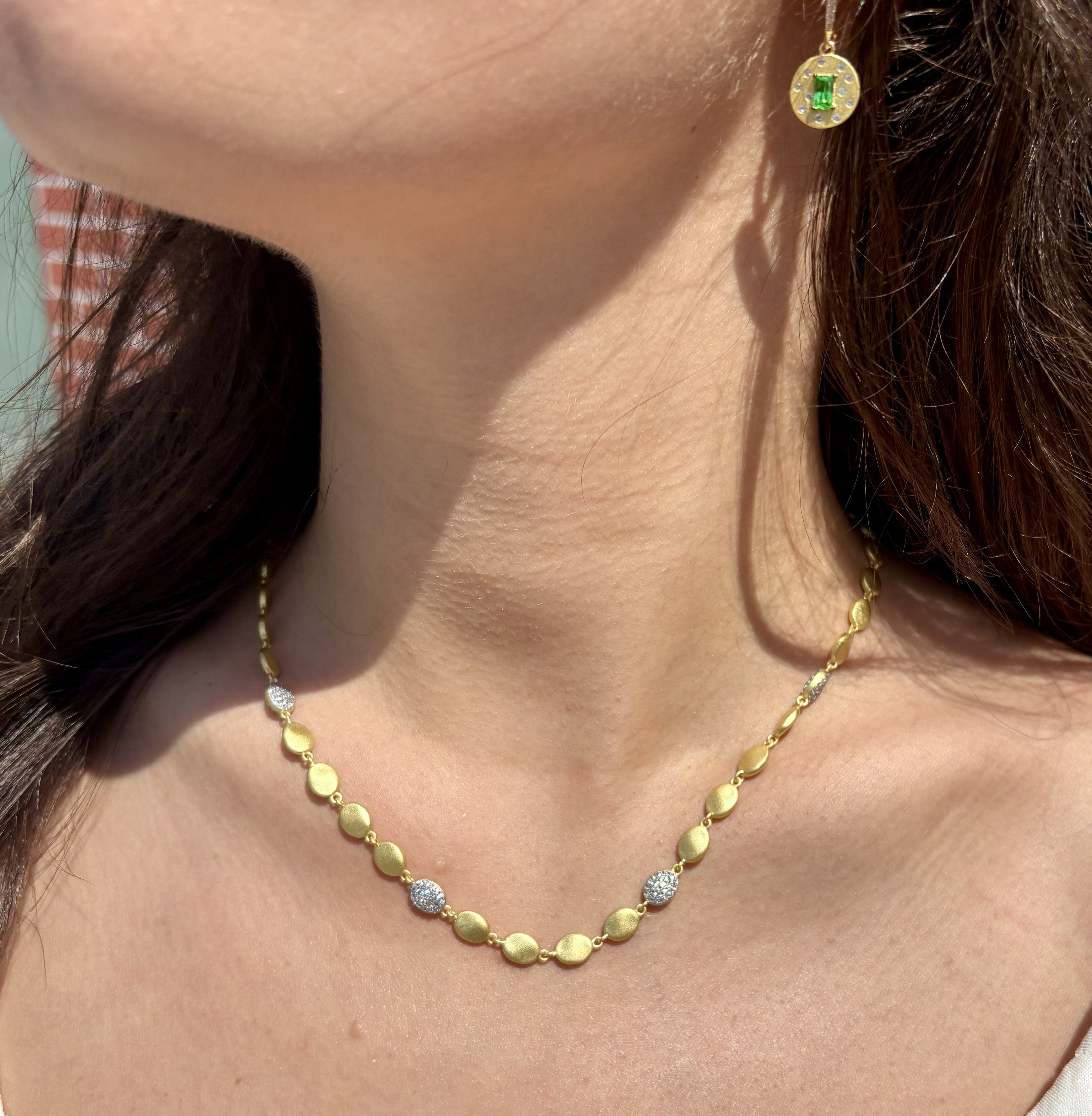 Petals in Bloom Dewdrop Station Necklace