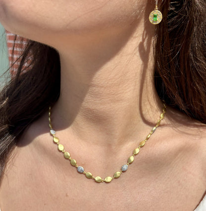 Petals in Bloom Dewdrop Station Necklace