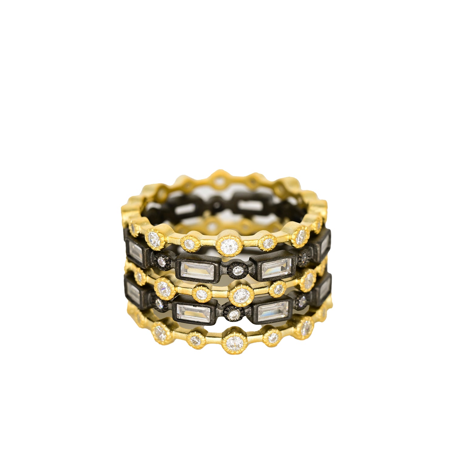 Celestial Geometric 5-Ring Stack