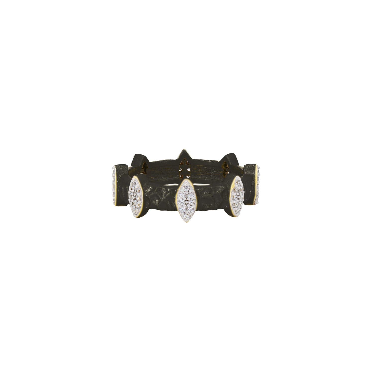 Petals in Bloom Textured 3-Stack Ring