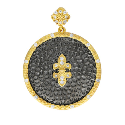 Fleur de Lis Medallion Charm