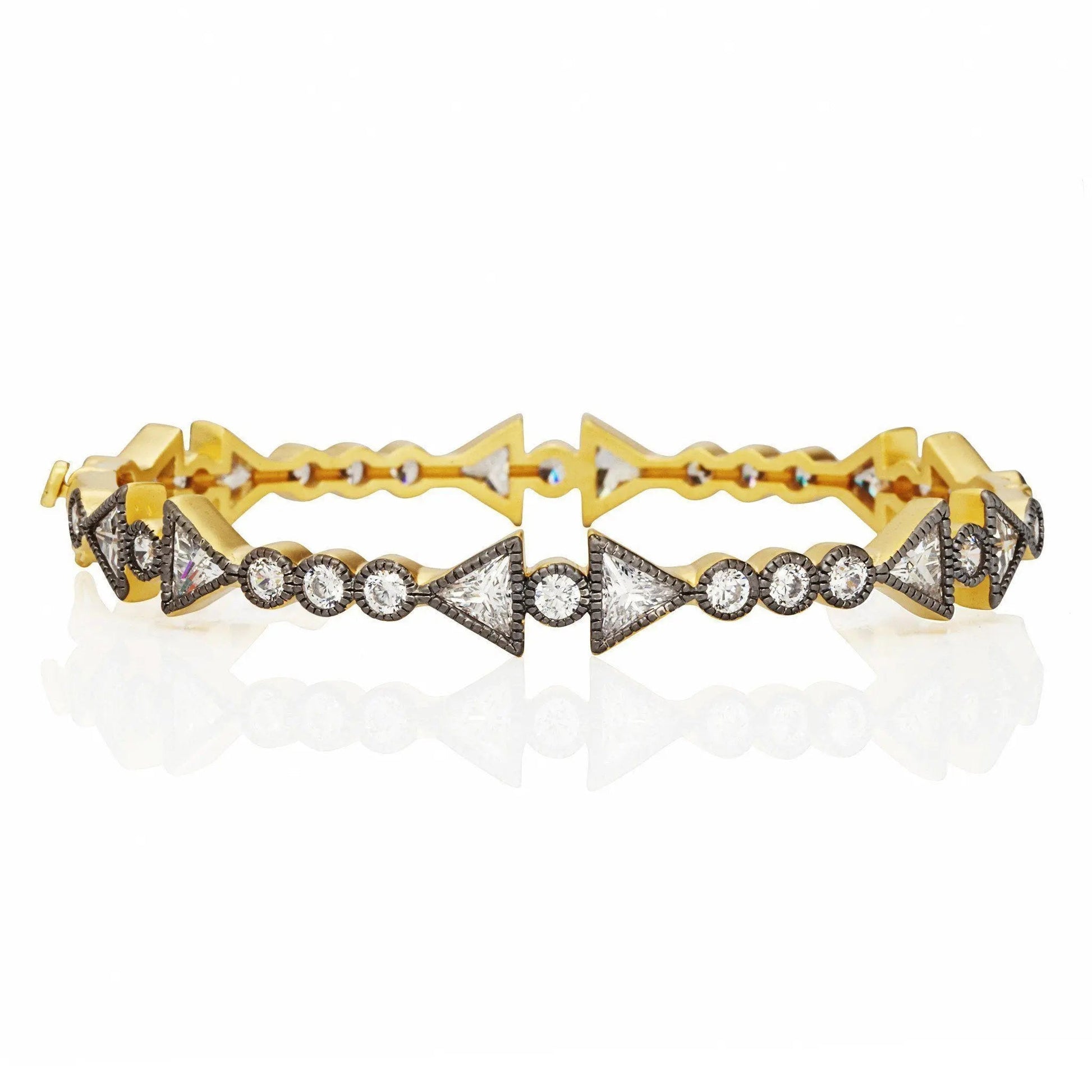 Arrow Stone Hinge Bangle - FREIDA ROTHMAN