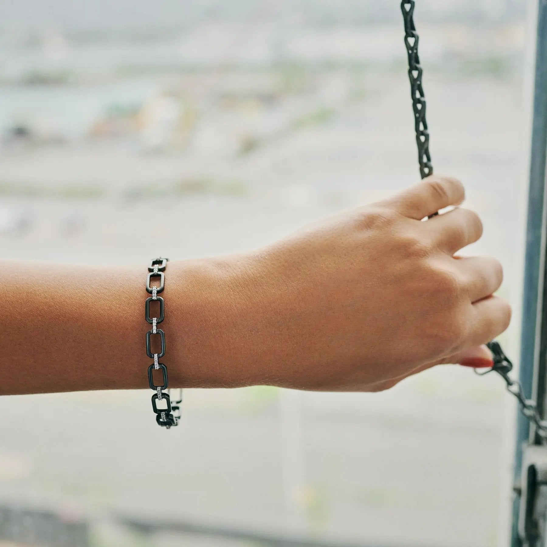  Chain Link Hinge Bangle FR Signature Reimagined BRACELET