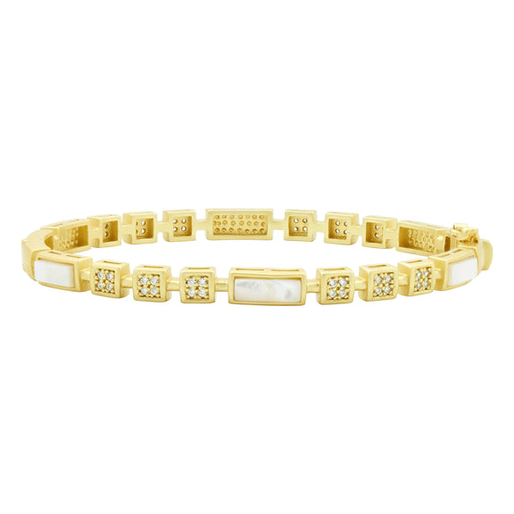 MotherofPearl Coastal Hinge Bangle Brooklyn Coast BRACELET