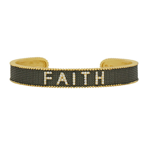 GoldandBlack Faith Cuff Women of Strength BRACELET