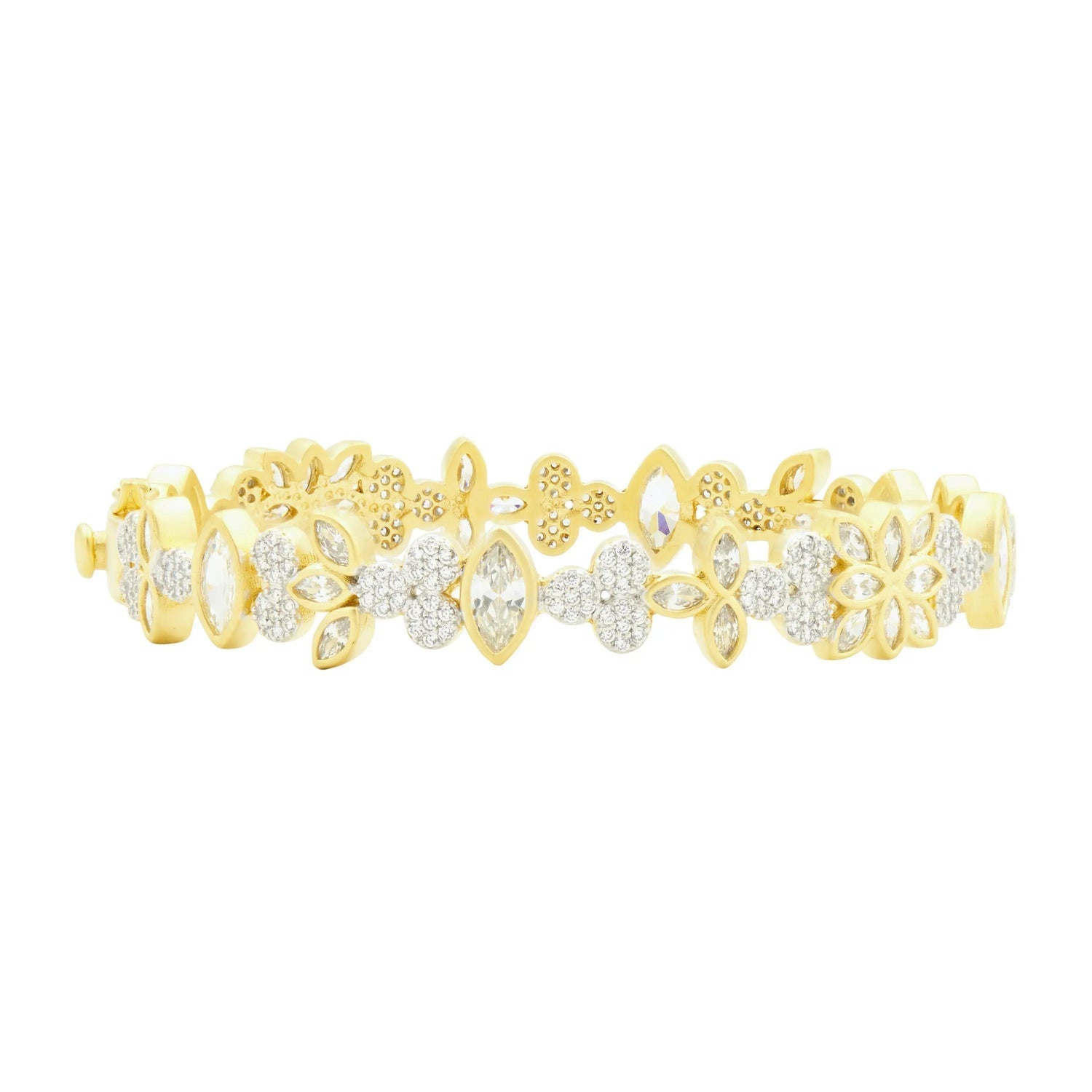 Fleur Bloom Petal Hinge Bangle - FREIDA ROTHMAN