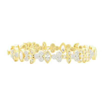 Fleur Bloom Petal Hinge Bangle - FREIDA ROTHMAN