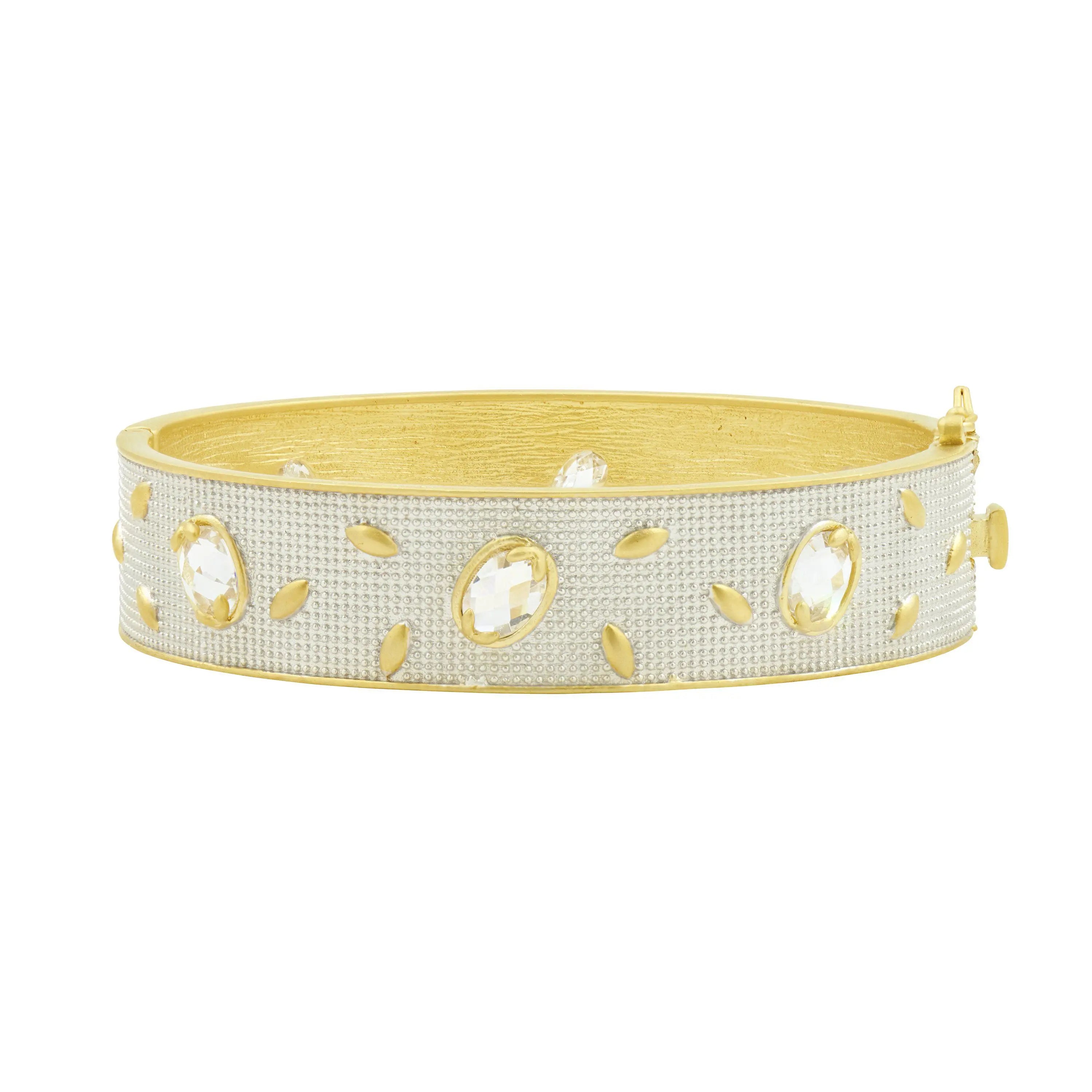  Fleur Bloom Wide Hinge Bangle Fleur Bloom BRACELET