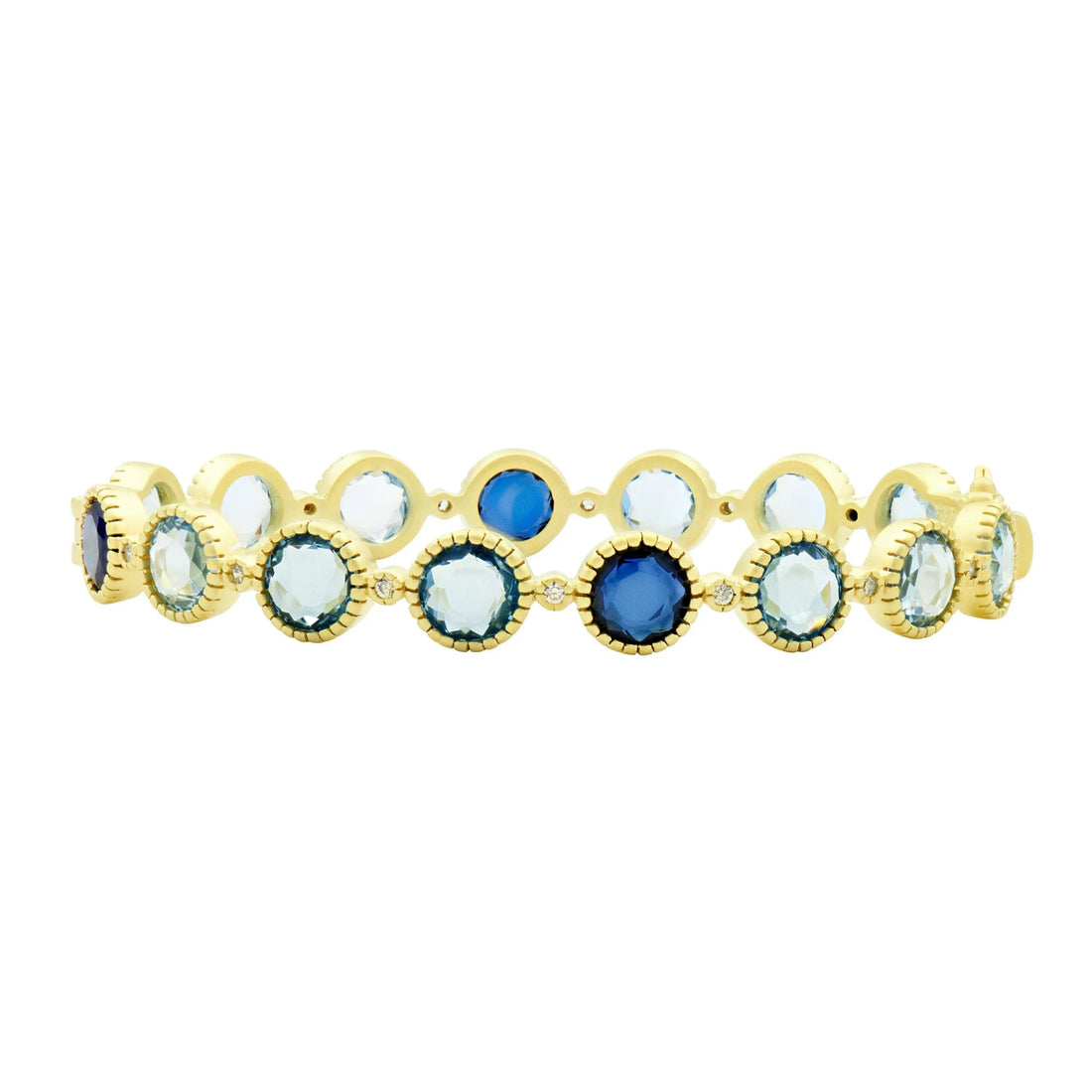 Station hinge bangle - imperial blue