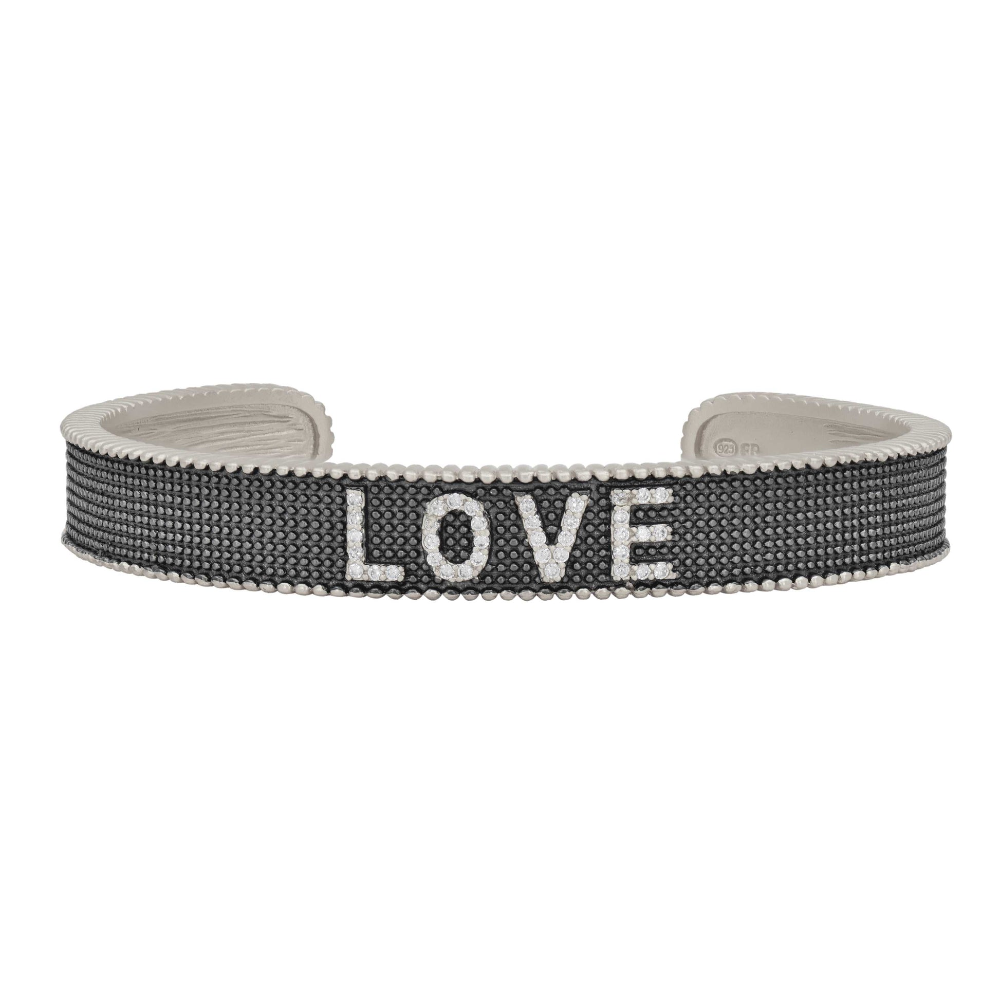 SilverandBlack Love Cuff Women of Strength BRACELET