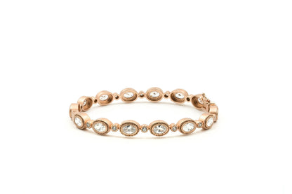 RoseGoldonSterlingSilver Raindrop Hinge Bangle Exclusive Pricing BRACELET