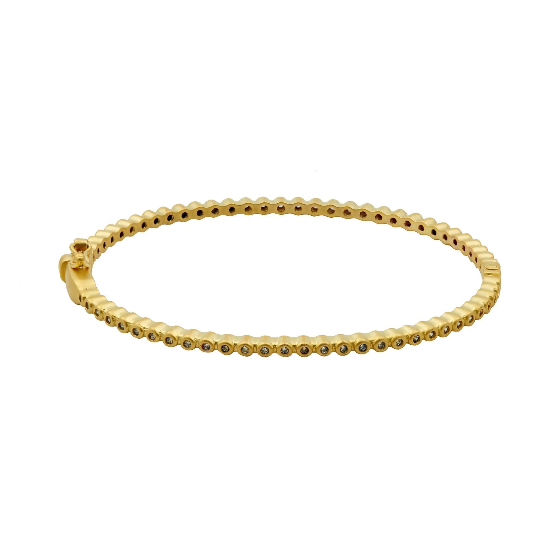 Signature Bezel Pav Hinge Bangle - FREIDA ROTHMAN