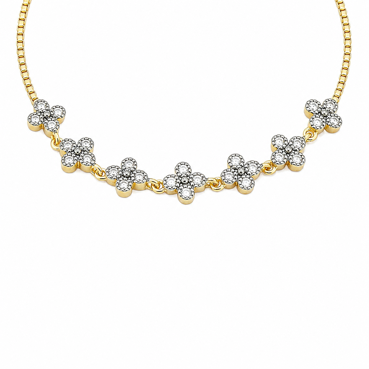 Signature Clover Strand Adjustable Bracelet