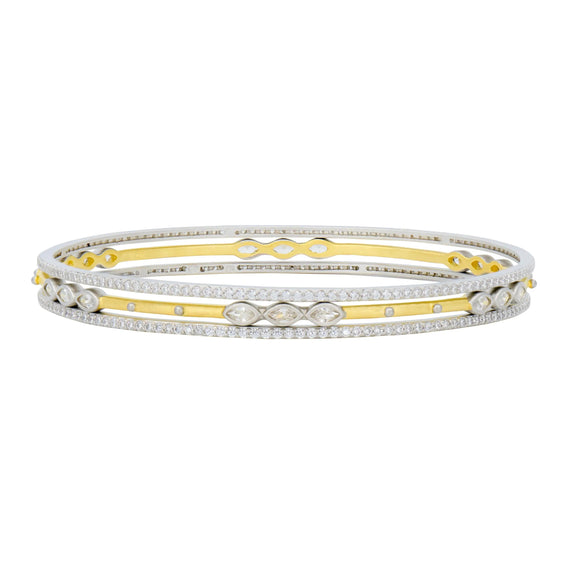  Signature Marquise Station 3-Stack Bangle FR Signature Reimagined BRACELET