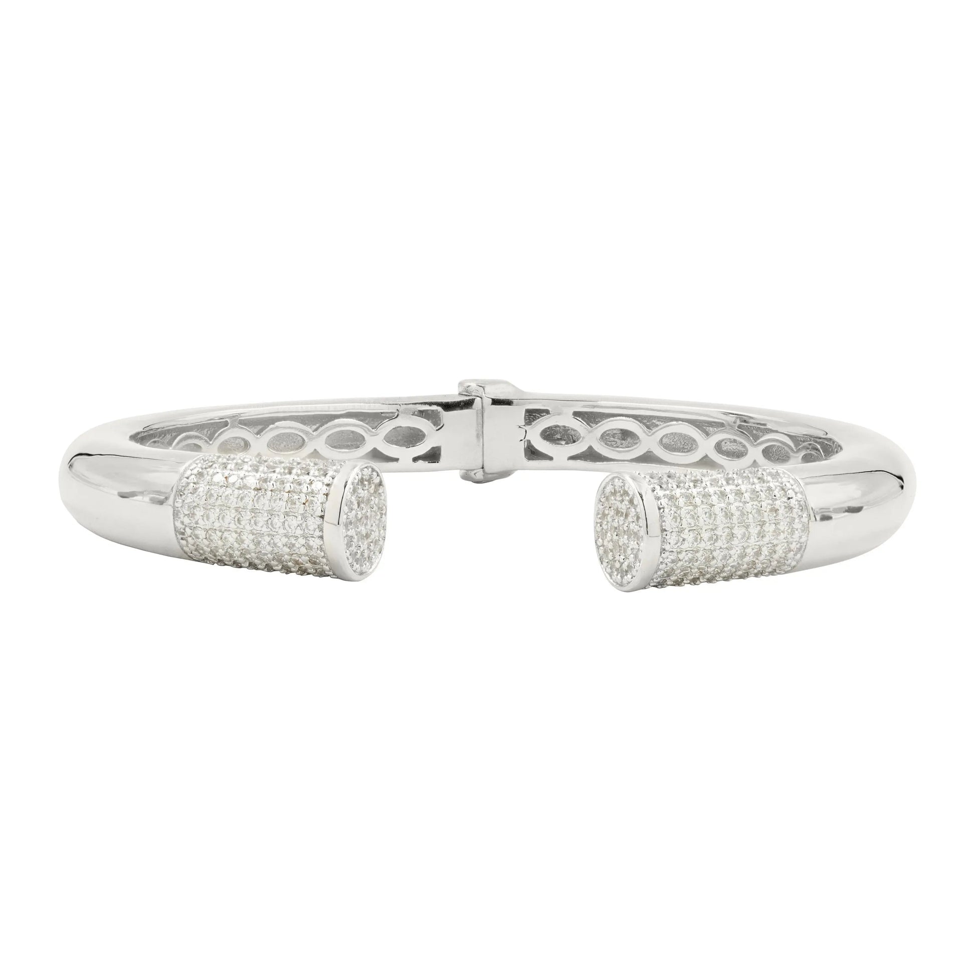PlatinumonSterlingSilver Stand Out and Shine Cuff Radiance BRACELET