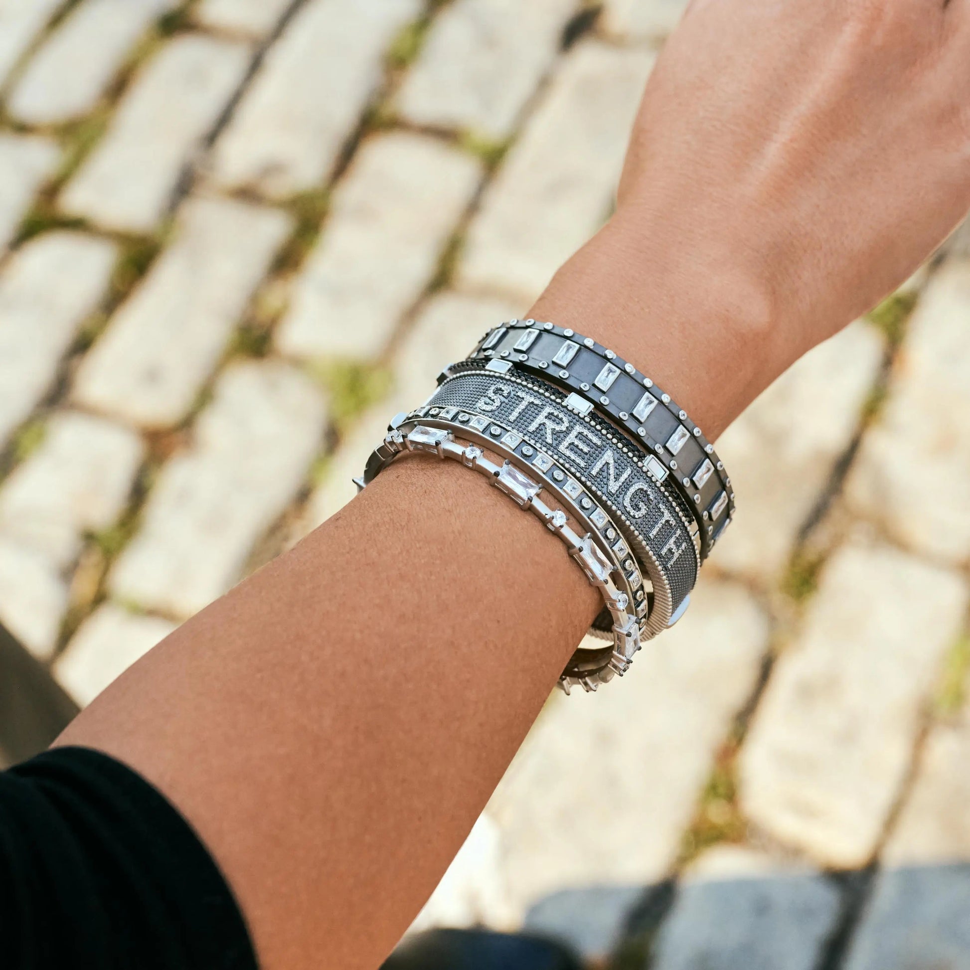  Streets of Brooklyn Hinge Bangle Industrial Finish BRACELET