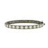 BlackGoldandPlatinumonSterlingSilver Studded Eternity Hinge Bangle Signature BRACELET