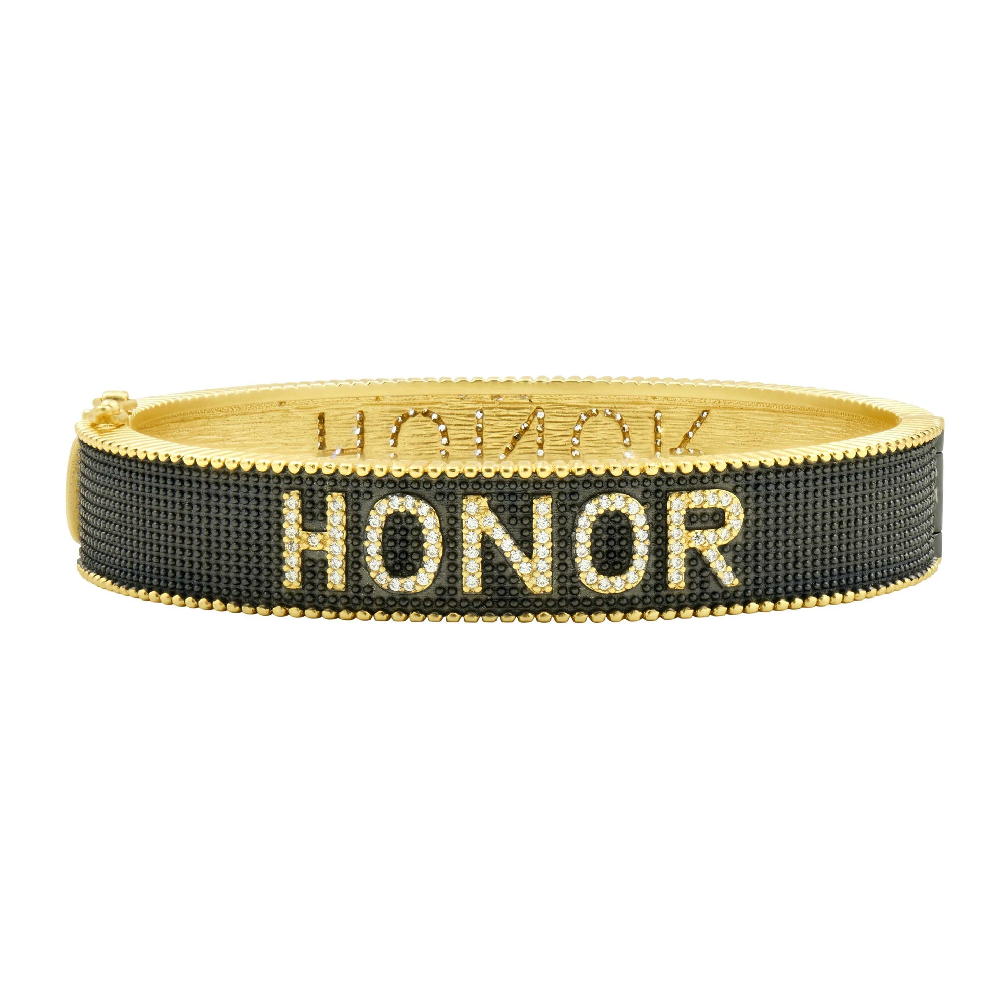 TheHONORBraceletGoldBlackWestPointWomen The HONOR Bracelet FREIDA ROTHMAN BRACELET