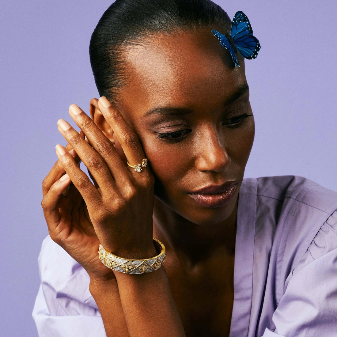 Wings of Hope Pavé Hinge Bangle - FREIDA ROTHMAN