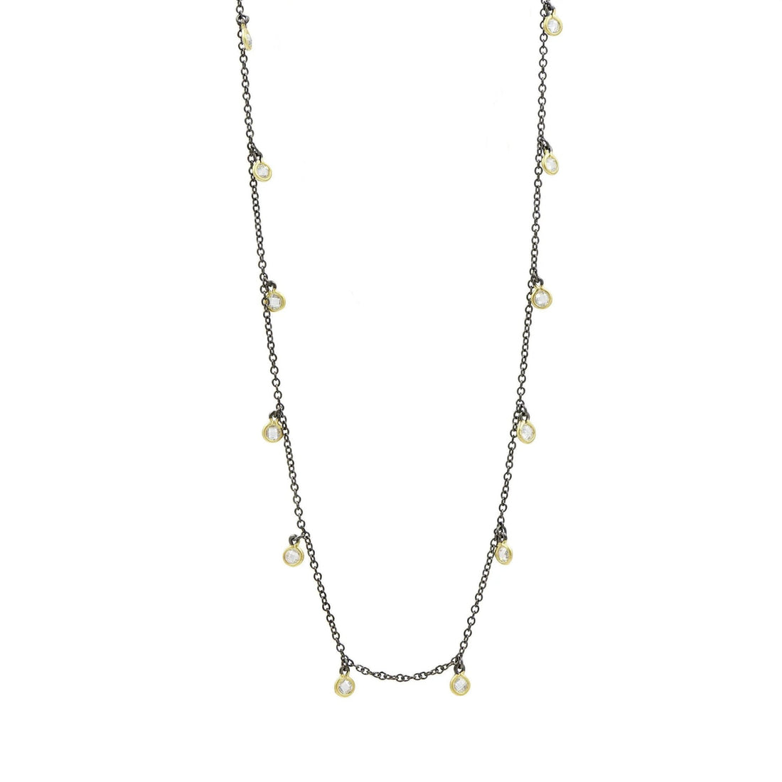 Bezel Droplet Short Necklace - FREIDA ROTHMAN