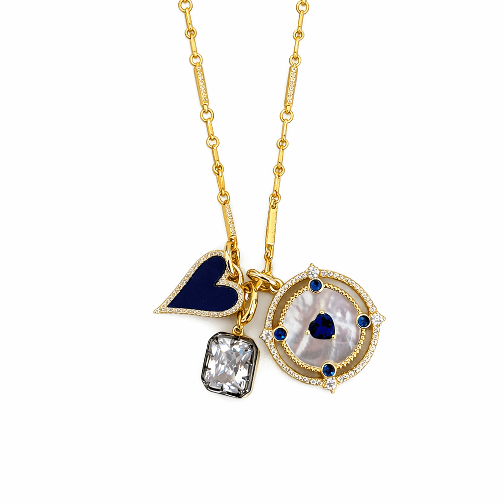 The Once in a Blue Moon Charm Necklace - FREIDA ROTHMAN