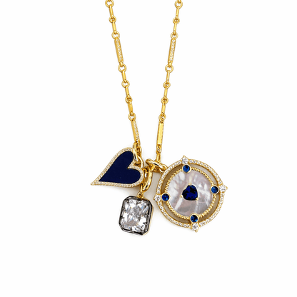 The Once in a Blue Moon Charm Necklace - FREIDA ROTHMAN