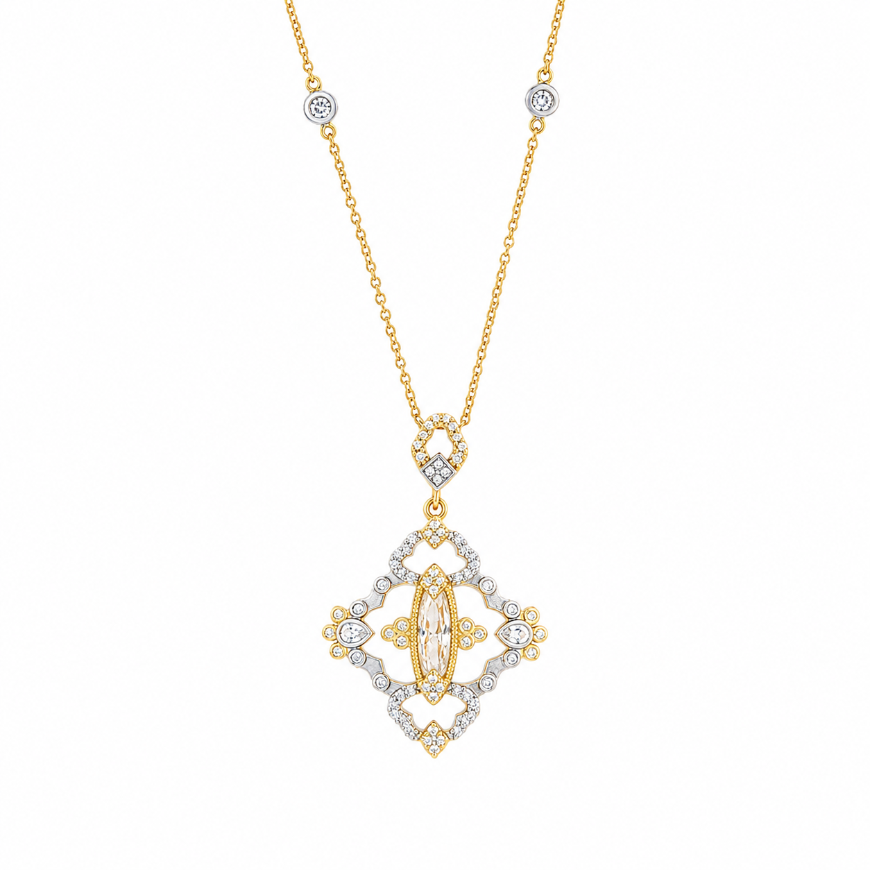 Legacy Marquise Pendant Necklace
