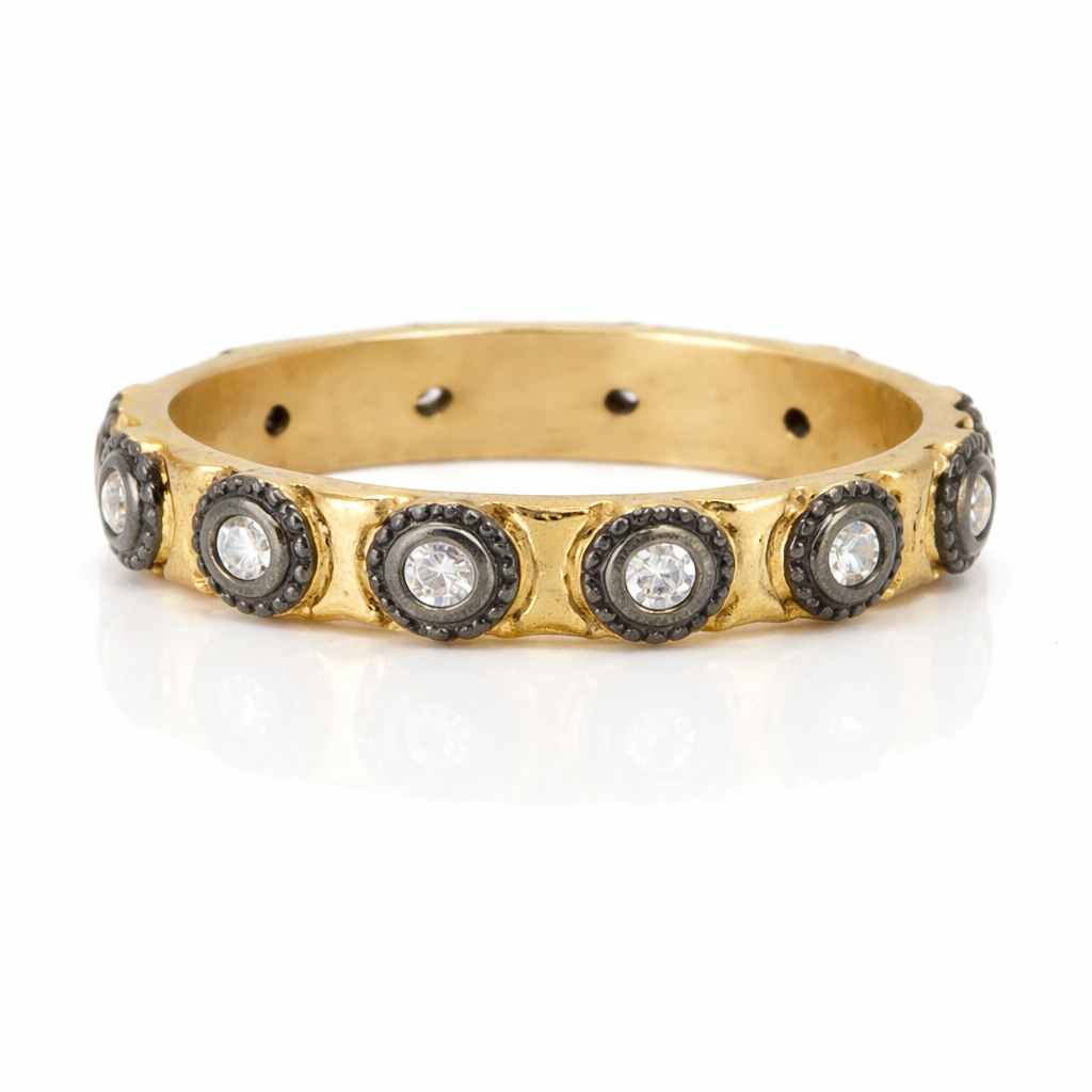 Studded Station Band Ring