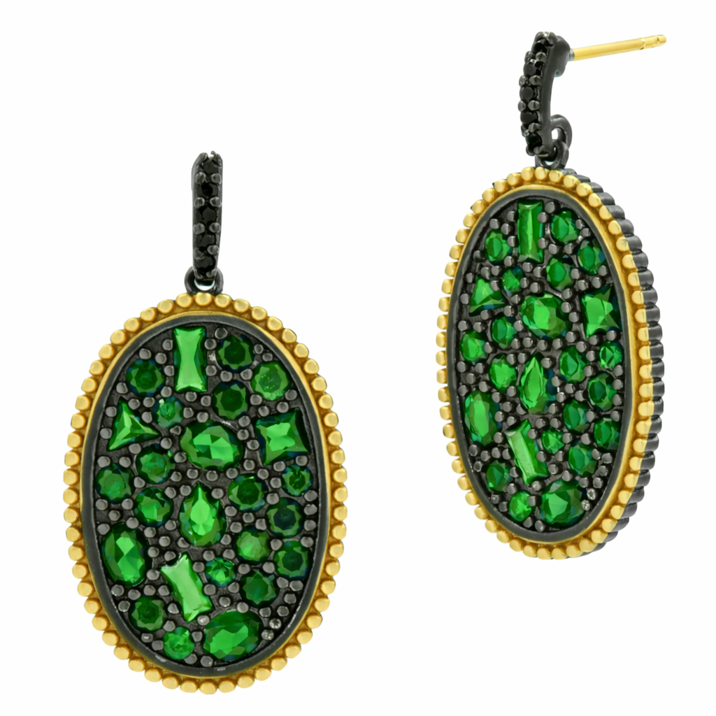 FREIDA ROTHMAN Midnight Oval Statement Earring