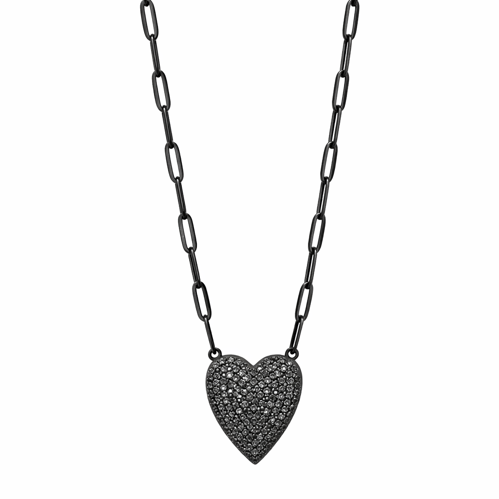 Pavé Chain Link Love Necklace