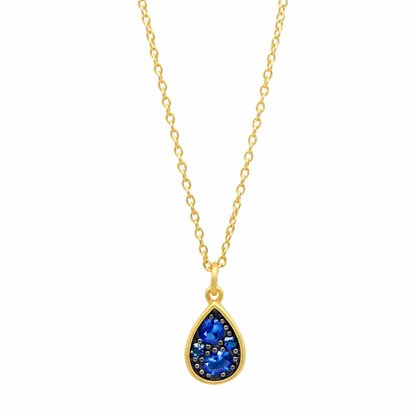 Midnight Radiance Teardrop Pendant