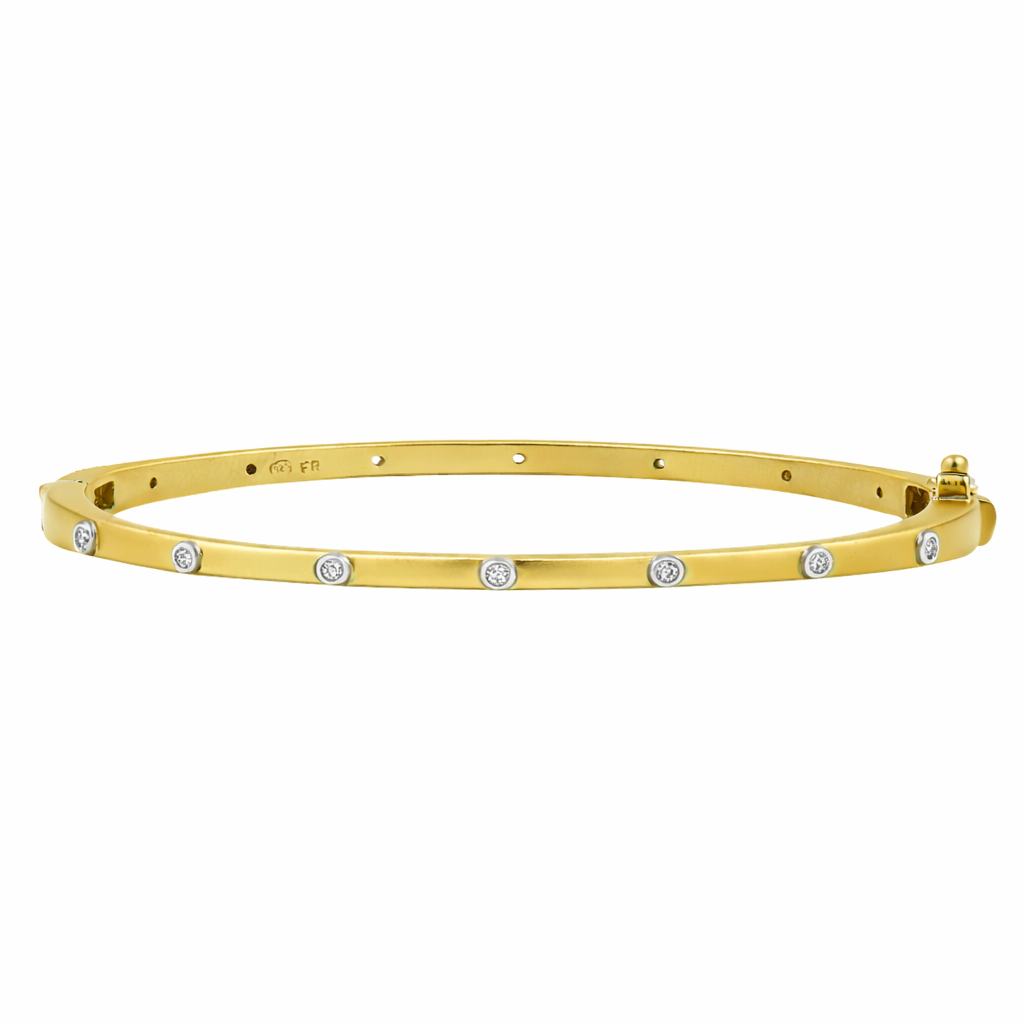 Thin Bezel Stacking Bangle