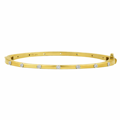 Thin Bezel Stacking Bangle