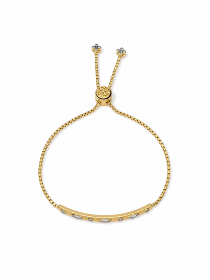 Signature Marquise Bar Adjustable Bracelet