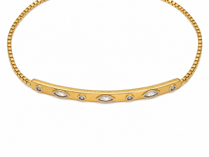 Signature Marquise Bar Adjustable Bracelet