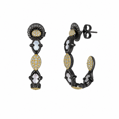 Eclipse Oval Hoop Earrings