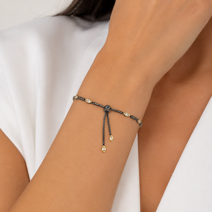 Signature Marquise Stone Adjustable Bracelet