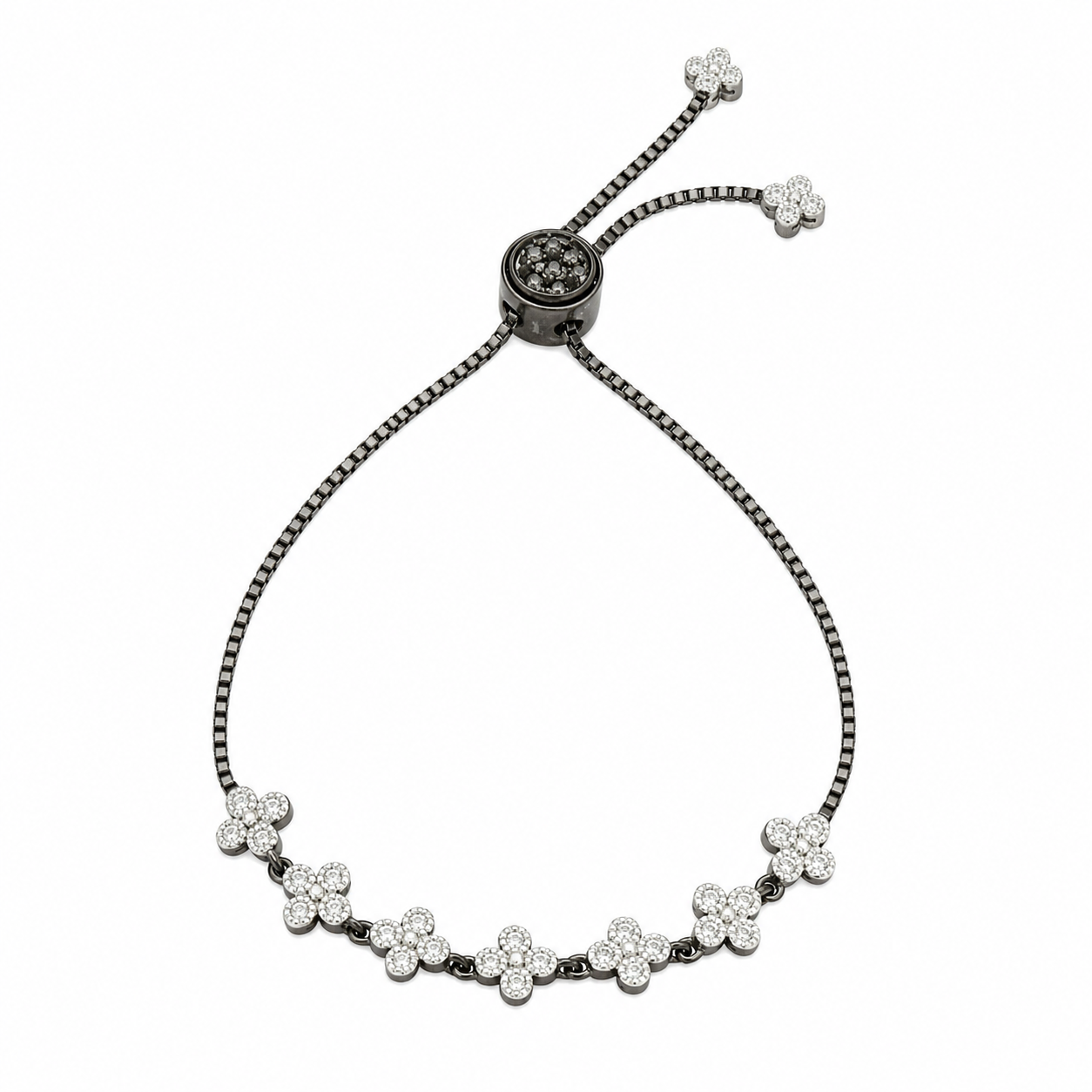 Signature Clover Strand Adjustable Bracelet