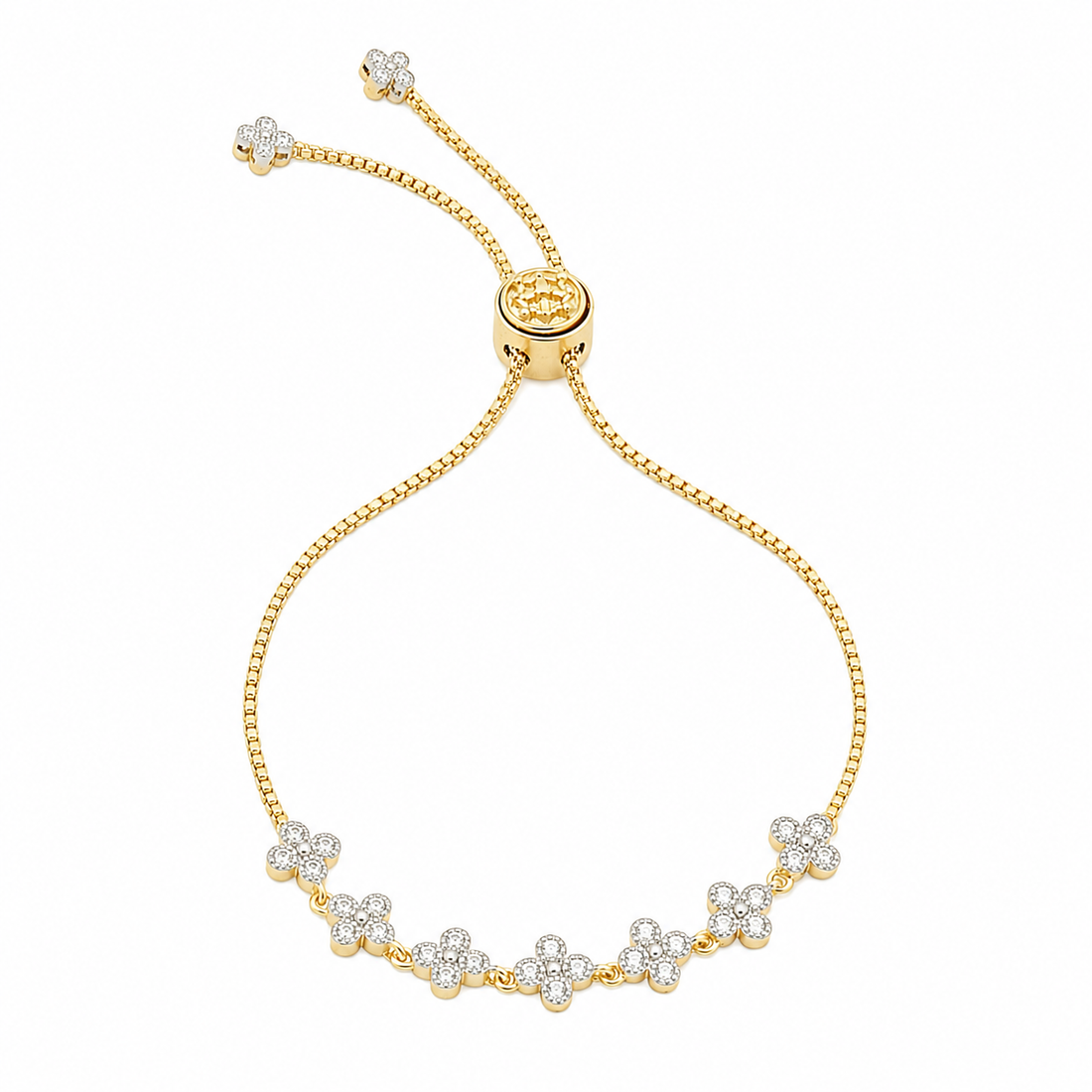Signature Clover Strand Adjustable Bracelet