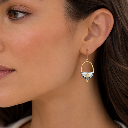Exclusive Mother of Pearl Drop Earrings