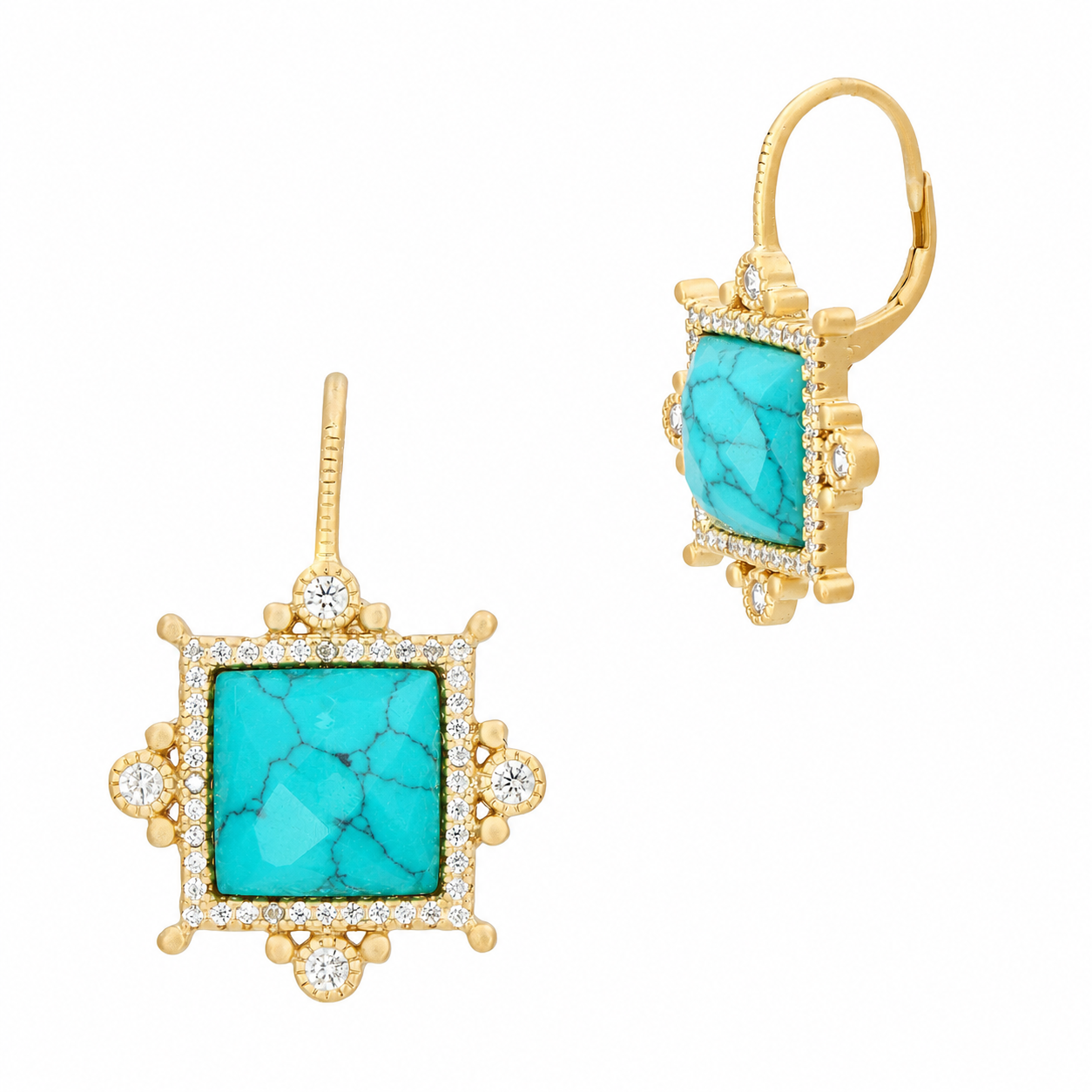 Brooklyn Coast Starburst Leverback Earrings