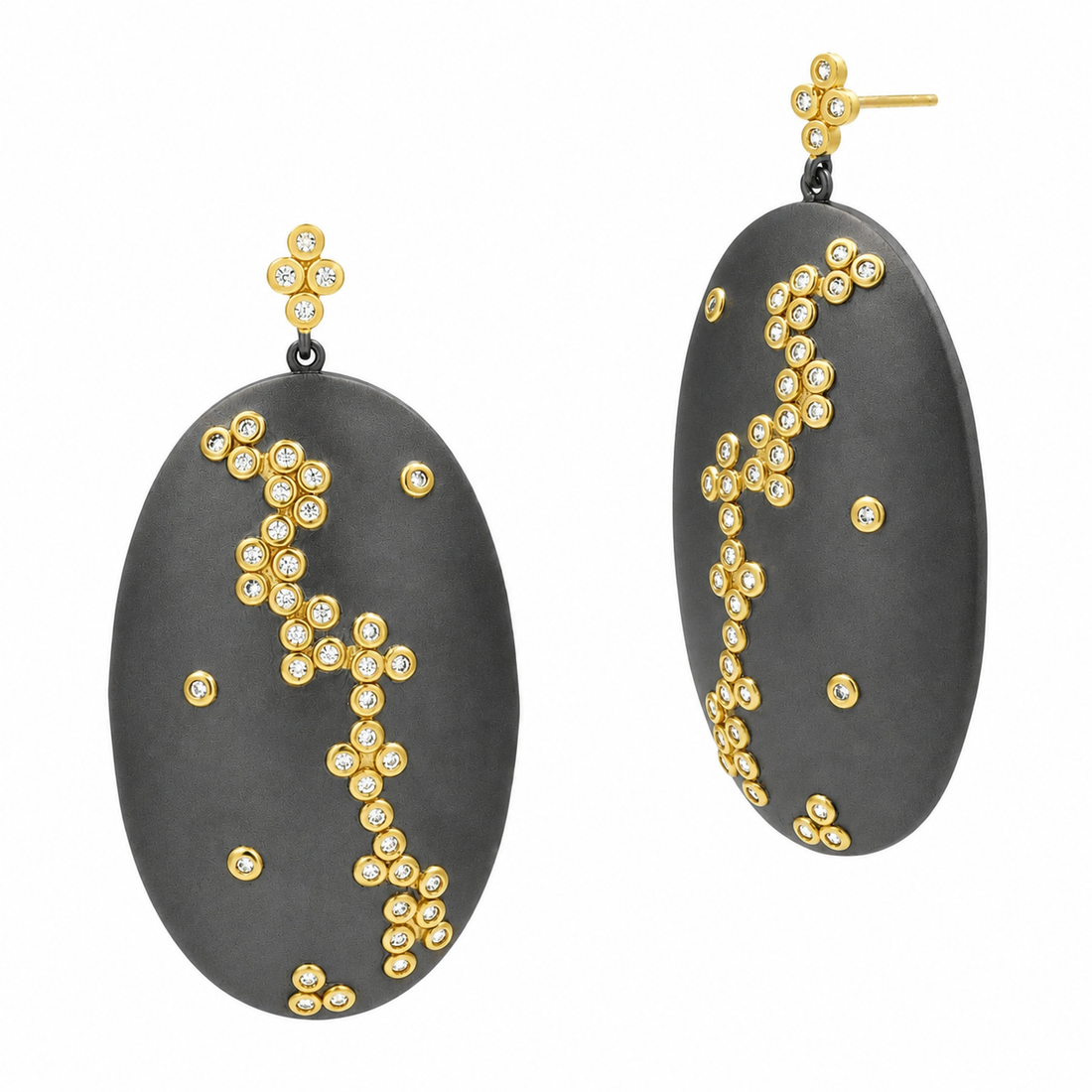 Armor of Hope Large Oval Earrings