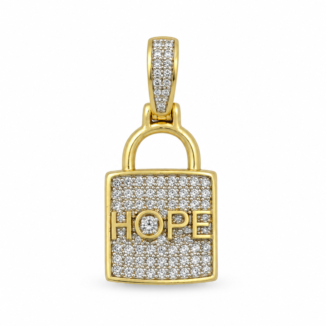 Locked in Hope Pavé Charm
