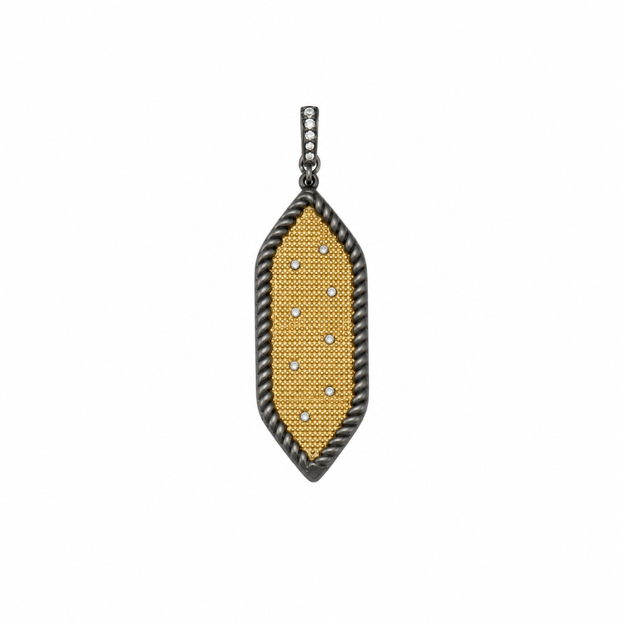 Industrial Texture Pendant Necklace