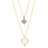 Celestial Double Drop Pendant Necklace - FREIDA ROTHMAN