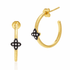 Clover Huggie Hoop Earrings - FREIDA ROTHMAN